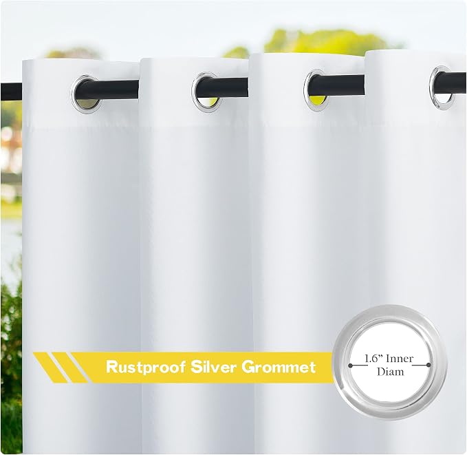 NICETOWN Canvas Waterproof Outdoor Curtains - Image 2