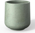 Kante 11.6" Dia Round Concrete Planter, Outdoor Indoor Large Plant Pots by Kante