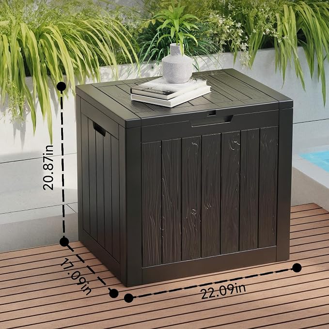 ROJIK 31 Gallon Outdoor Storage Box, Deck Box - Image 2