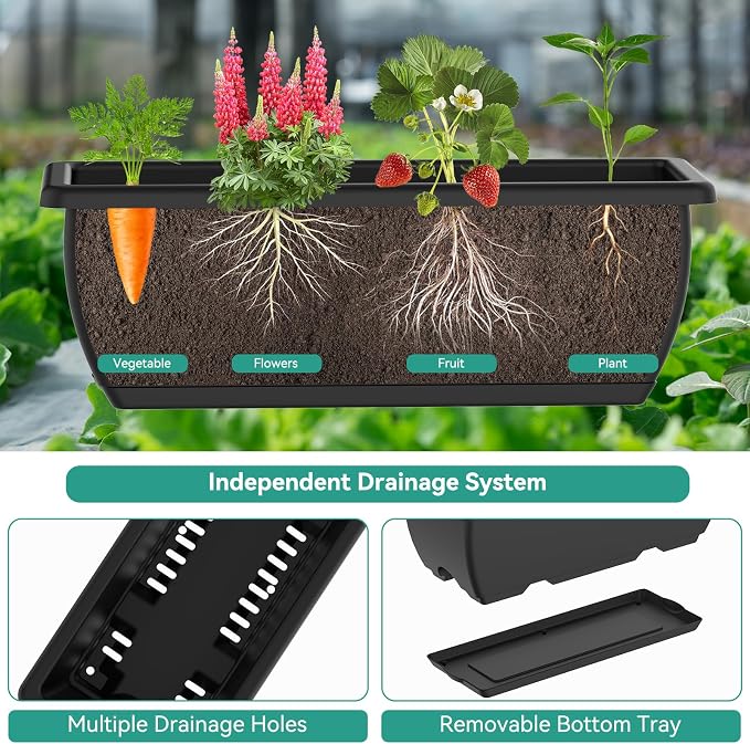 CADUKE Raised Garden Bed, Garden Raised Planter Box - Image 5
