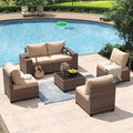 Aoxun 6 Piece Patio Furniture Set by Aoxun