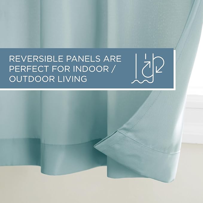 Town & Country Basics Cabana Solid Heavyweight Indoor Outdoor Curtains - Image 6