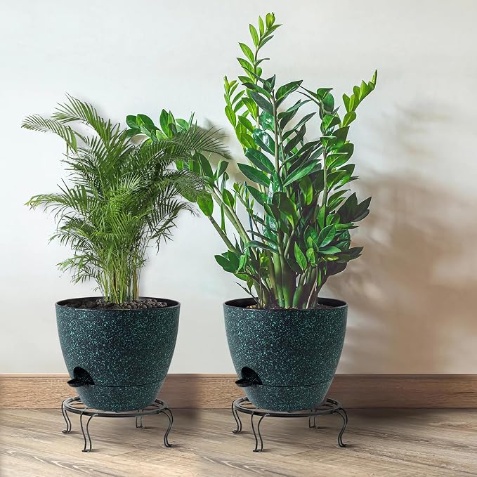 12inch 2Pack Large Self Watering Planters, Plastic Plant Pots - Image 6
