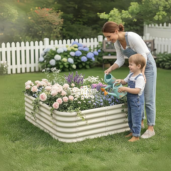 2-Pack 4x1.5ft Galvanized Raised Garden Bed, Outdoor Planter Bed, Metal Planter - Image 3