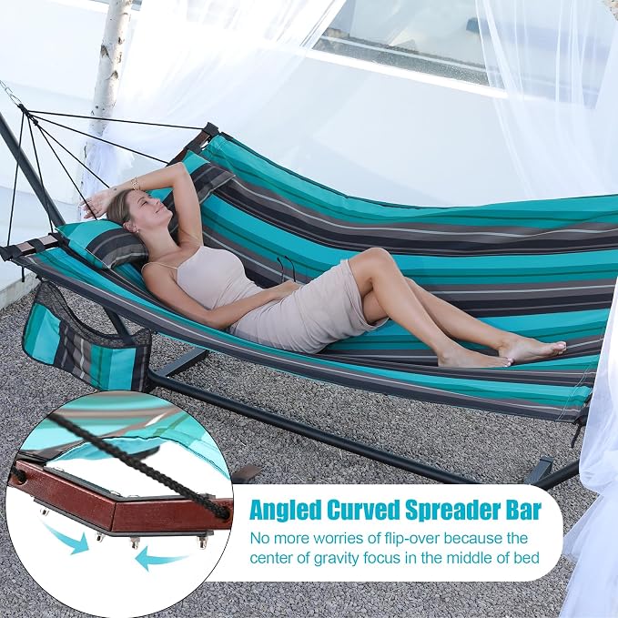 TegerDeger 12FT 2 Person Hammock Large Hammock 450LB Capacity - Image 3