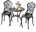 NUU GARDEN 3 Pieces Patio Bistro Set, Outdoor Bistro Set by NUUGARDENCORPORATION