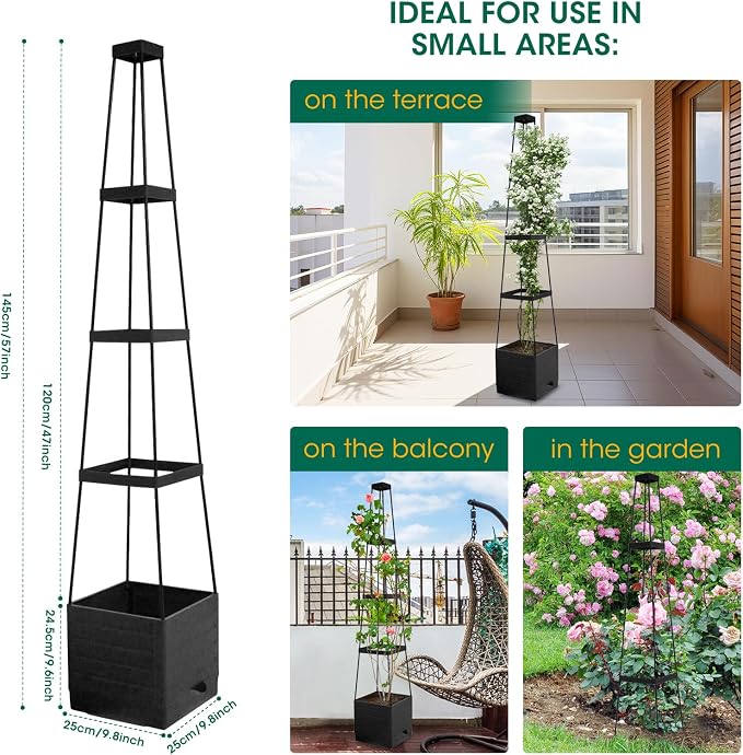 MQFORU 2Pack Raised Garden Bed Planter Boxes - Image 8