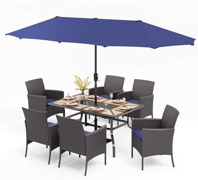 PHI VILLA 7 Piece Outdoor Dining Set - Image 9