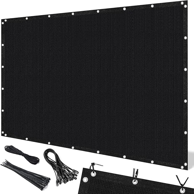 Artpuch 90% Sun Shade Cloth, 5 x 12 FT Pergola Shade Cover Canopy by Artpuch