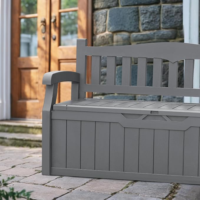Devoko 80 Gallon Storage Bench Deck Box Lockable - Image 4