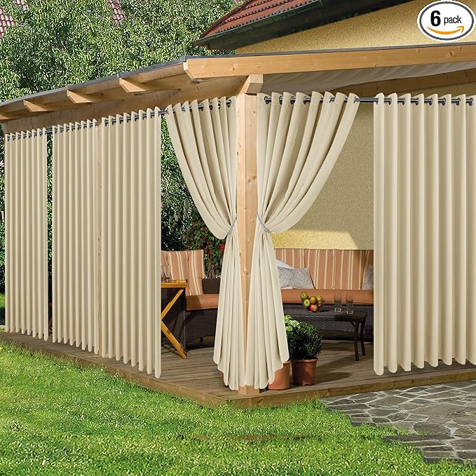 HolidayIdeas Extra Wide Outdoor Curtains by HolidayIdeas