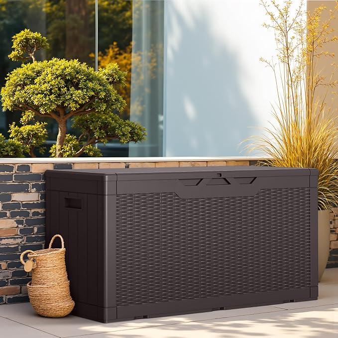 Greesum Outdoor Storage Box 100 Gallon Storage Bin - Image 2