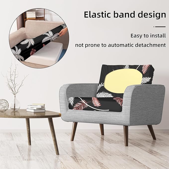 8Pcs Stretch Patio Cushion Covers, Outdoor Couch Covers Replacement, Outdoor - Image 4