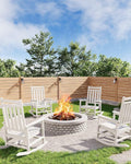 HDPE Rocking Chair Outdoor Set of 4 by Garvee