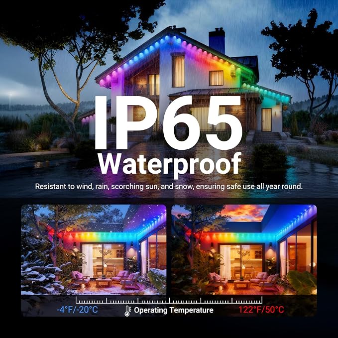 NEEWER 196ft Permanent Outdoor Lights - Image 6