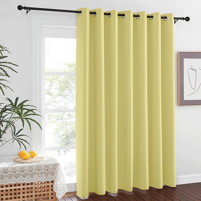 NICETOWN Blackout Sliding Glass Door Curtain 84 inches Long, Grommet Thermal by NICETOWN