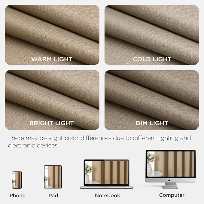 Joydeco Blackout Door Curtain for Doorway Privacy 80 Inches Long, Grommet - Image 8