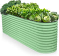 9-in-1 Galvanized Raised Garden Beds Outdoor // 8×2×2.5 ft Modular Planter by PlantPlot