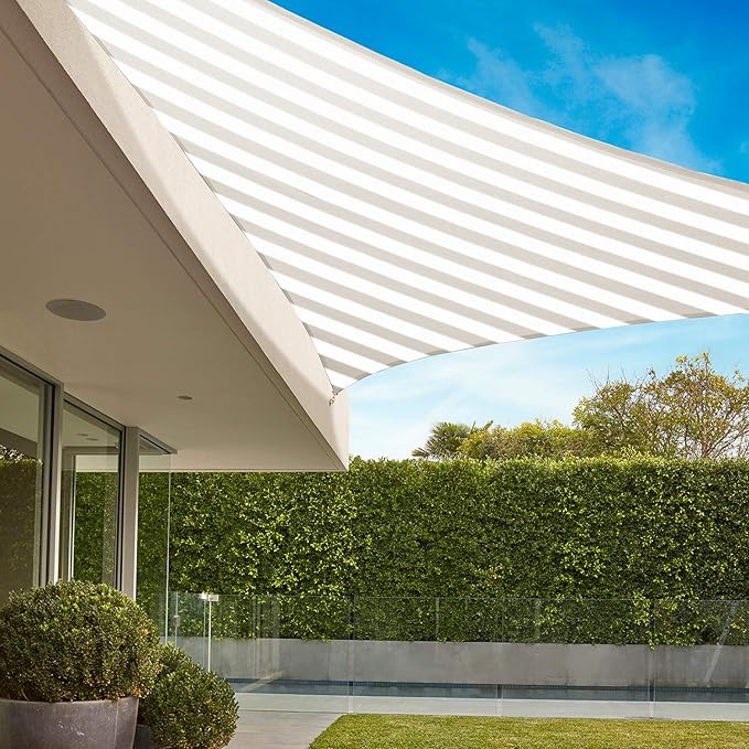 E&K Sunrise 26' x 26' x 26' Sun Shade Sail Triangle Canopy Shade Cover UV Block - Image 8