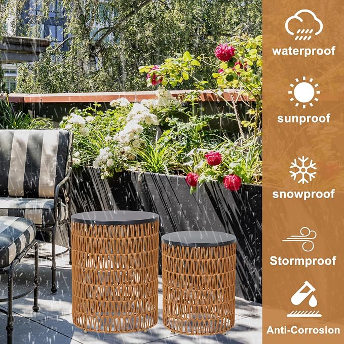 HMVPL Outdoor Side End Table - Image 8