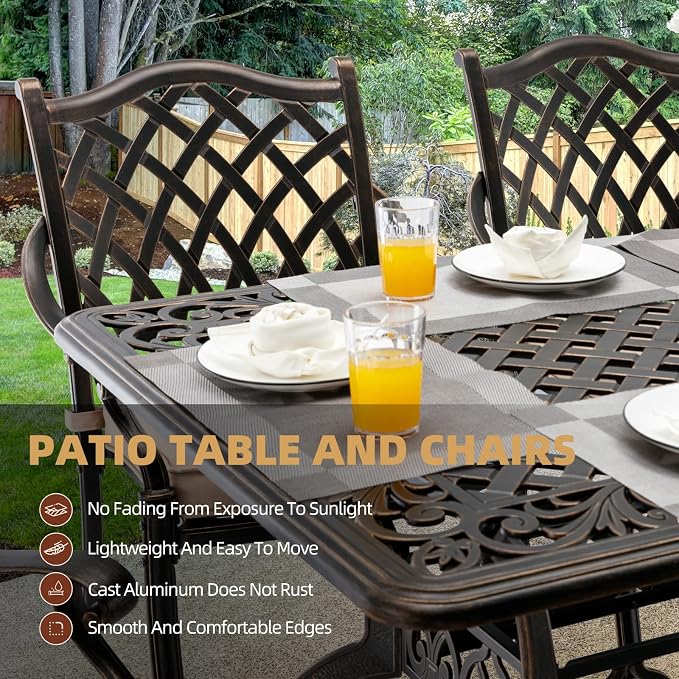 Outdoor Patio Dining Table - Image 4