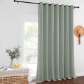 NICETOWN Sage Green Sliding Door Curtains 95 inches Long by NICETOWN