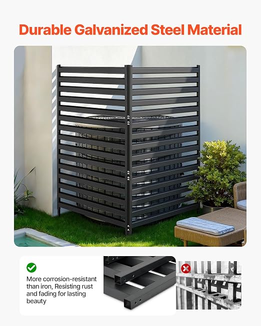VEVOR Metal Privacy Screen, Garden Divider Panel - Image 5