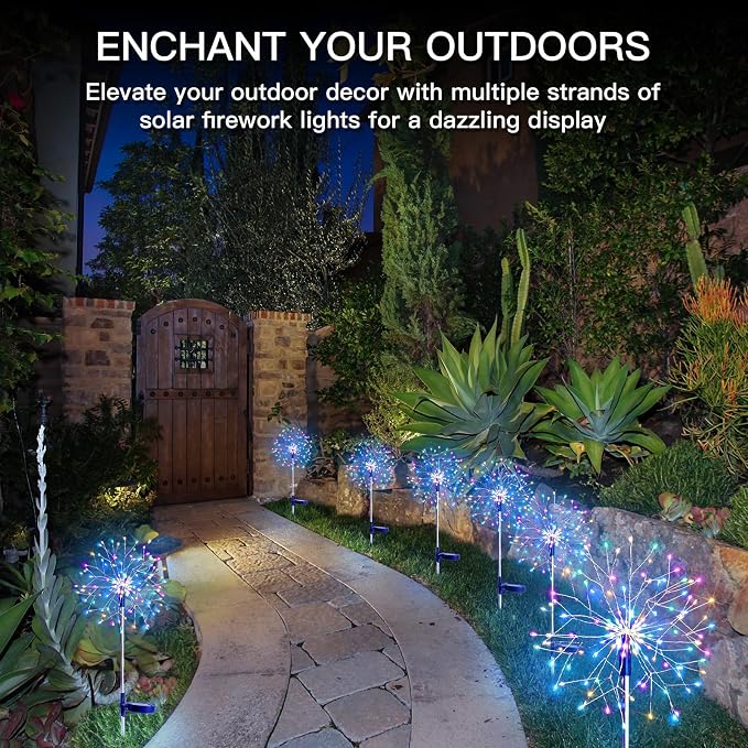 suddus Solar Garden Lights Outdoor Waterproof Decorative, Flowerbed Party - Image 2