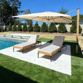 PURPLE LEAF 2 Piece Outdoor Chaise Lounge by PURPLELEAF