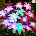 Solar Garden Lights Outdoor, 4 Pack Blooming Lily Solar Flowers Outdoor by AHAORIGIN