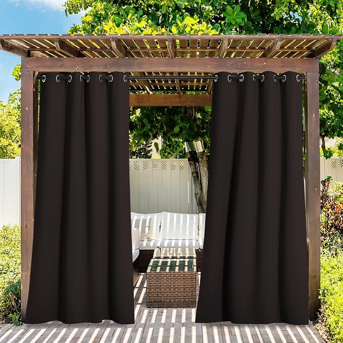 NICETOWN 2 Panels Outdoor Curtains by NICETOWN