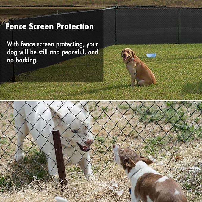 UPGRADE Privacy Fence Screen 3'x37' Black Outdoor 90% Visibility Blockage 170 - Image 6