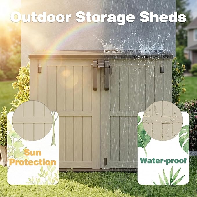 LHBcraft Waterproof Outdoor Storage Box 36 Cu Ft - Image 3