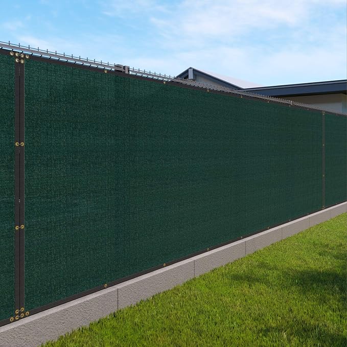 WINDSCREEN4LESS 6' x 3' Privacy Fence Screen in Green W/ Brass Grommet 85% - Image 8
