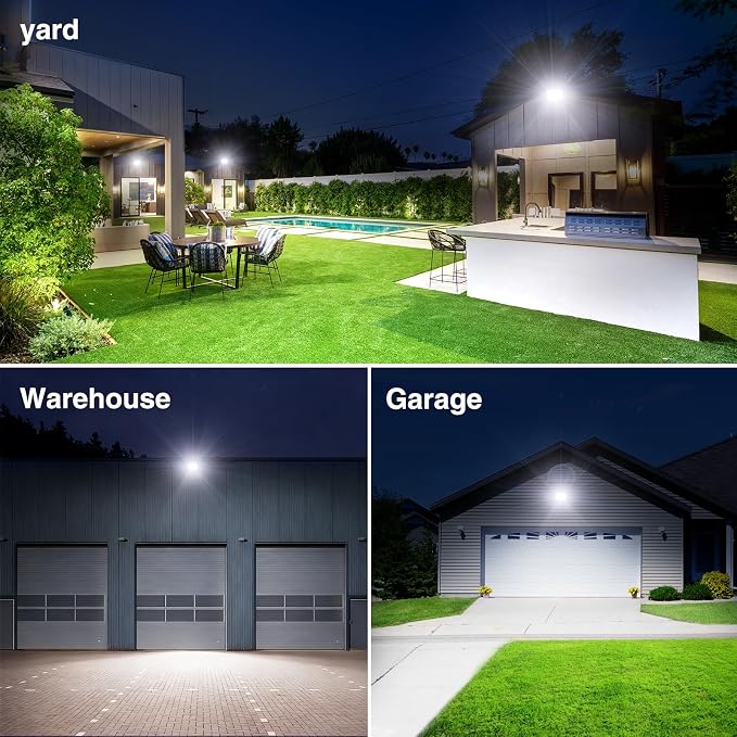 Onforu 120W Flood Lights Outdoor, 12000lm Bright LED Work Light - Image 3