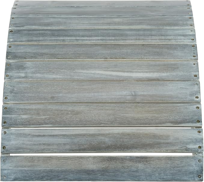 Safavieh Patio Collection Hampton Adirondack Acacia Wood Ottoman by SAFAVIEH