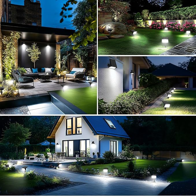 Solar Spot Lights Outdoor with 60 LED & Auto On/Off, 6 Pack Solar Lights - Image 8