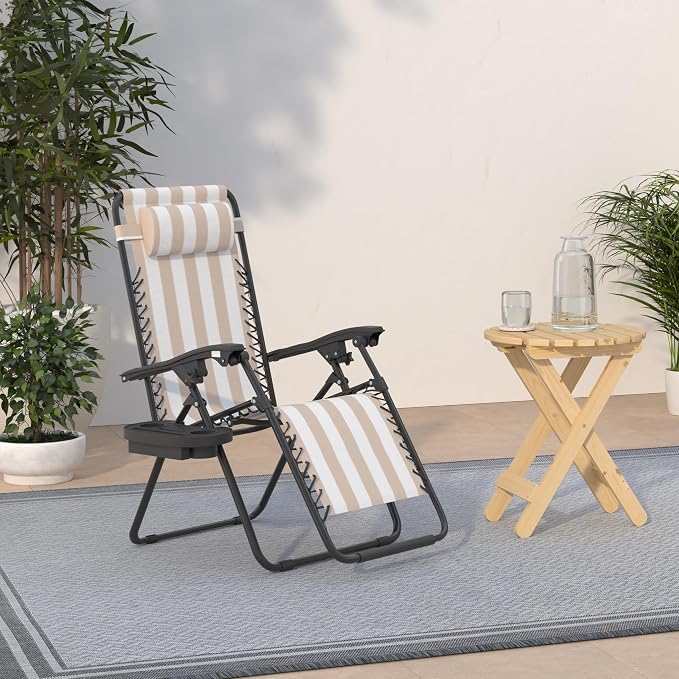 Best Choice Products Set of 2 Adjustable Steel Mesh Zero Gravity Lounge Chair - Image 2