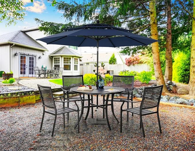 PHI VILLA Outdoor Round Dining Table - Image 6
