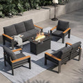 Aoxun Aluminum Outdoor Patio Furniture Set, 8-piece Outdoor Sectional by Aoxun