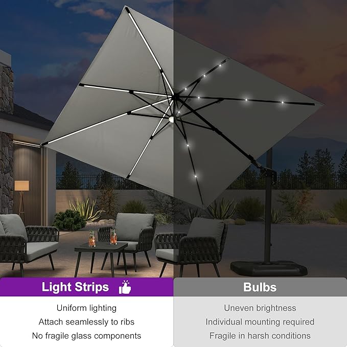 PURPLE LEAF 10 Feet Patio Umbrella - Image 3
