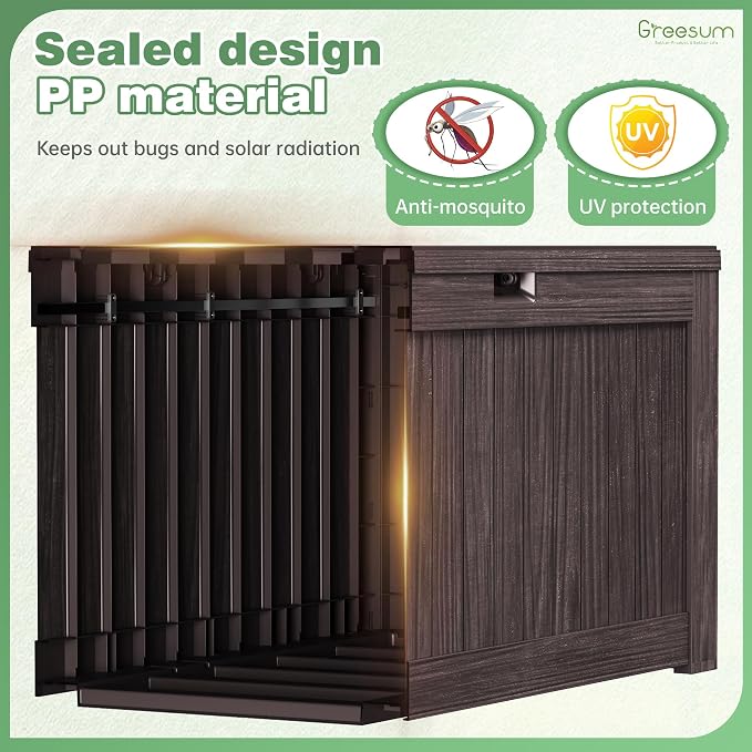 Greesum Outdoor Storage Box 120 Gallon Storage Bin - Image 6