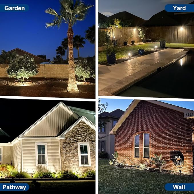 Solar Spot Lights Outdoor, 10 Pack/56 LED Outdoor Lights - Image 6