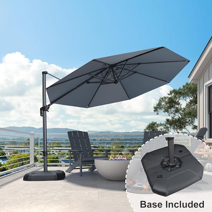 PURPLE LEAF 11 Feet Patio Umbrella - Image 2