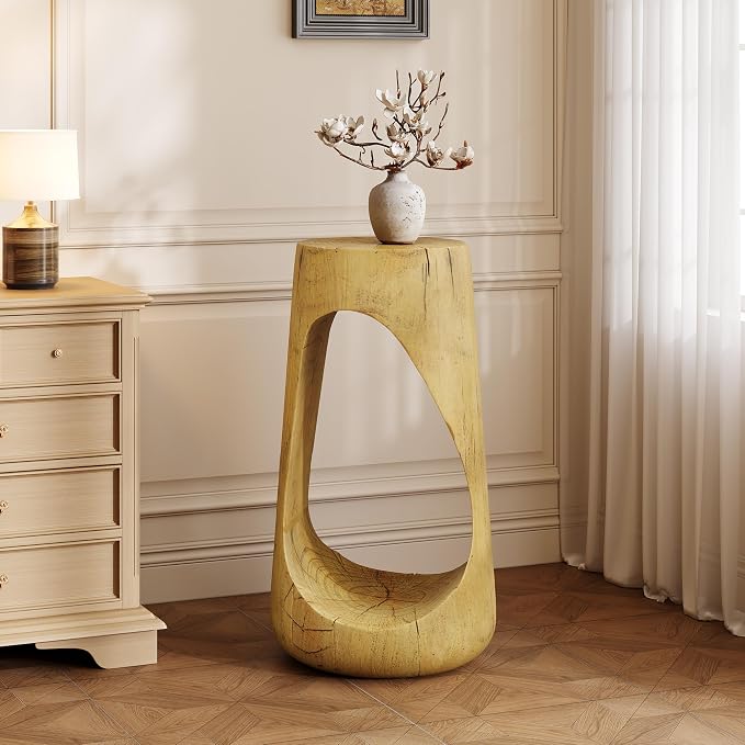 Christopher Knight Home Novi 26.57" H Lightweight Concrete Outdoor Side Table - Image 3