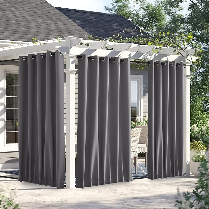 NICETOWN 2 Panels Outdoor Curtains by NICETOWN