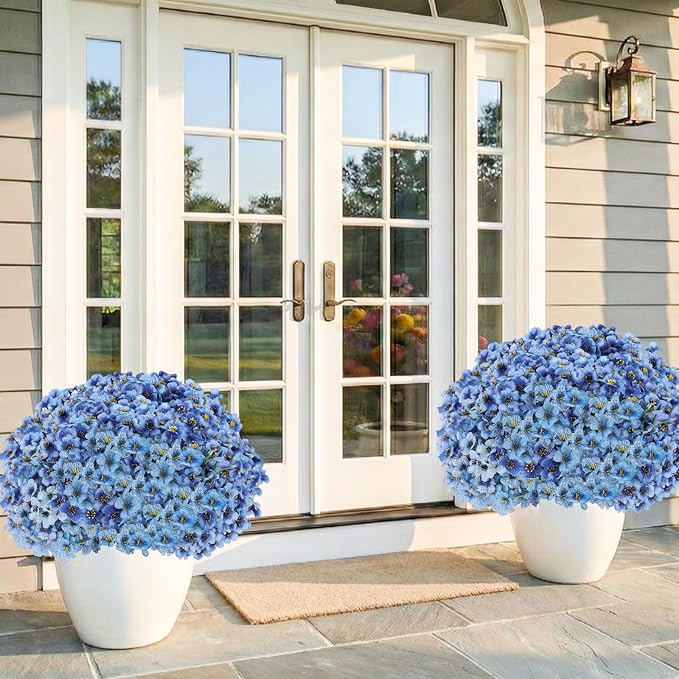 22 Pack Artificial Flowers Outdoor Fake Plants, Faux Flowers UV Resistant - Image 7