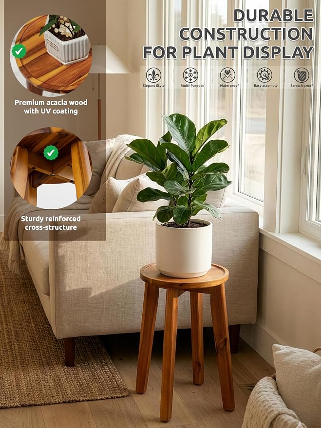 Demigo 15-Inch Tall Plant Stand - Image 3