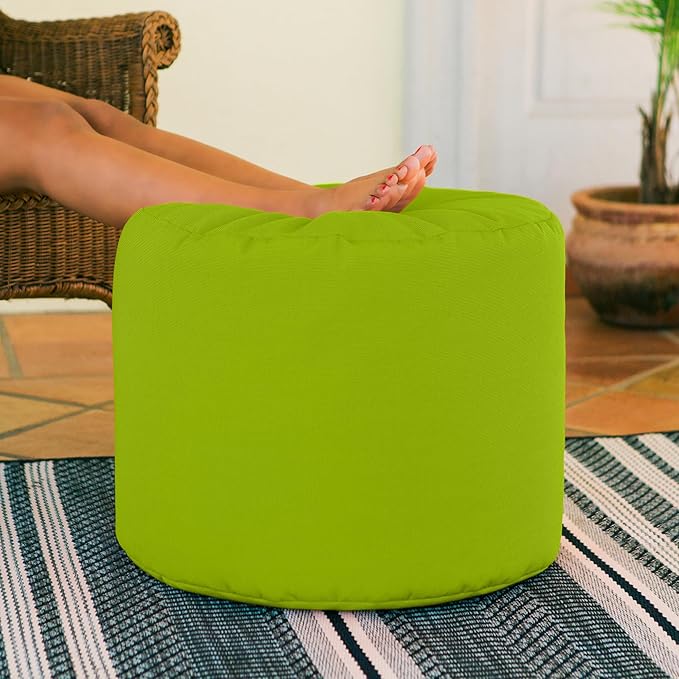 Jaxx Spring Indoor/Outdoor Bean Bag Pouf Ottoman - Image 5