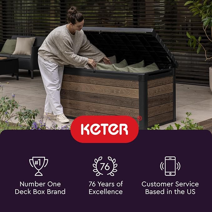 Keter Denali 200 Gallon Resin Large Deck Box - Image 11